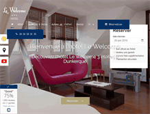 Tablet Screenshot of hotel-welcome.fr